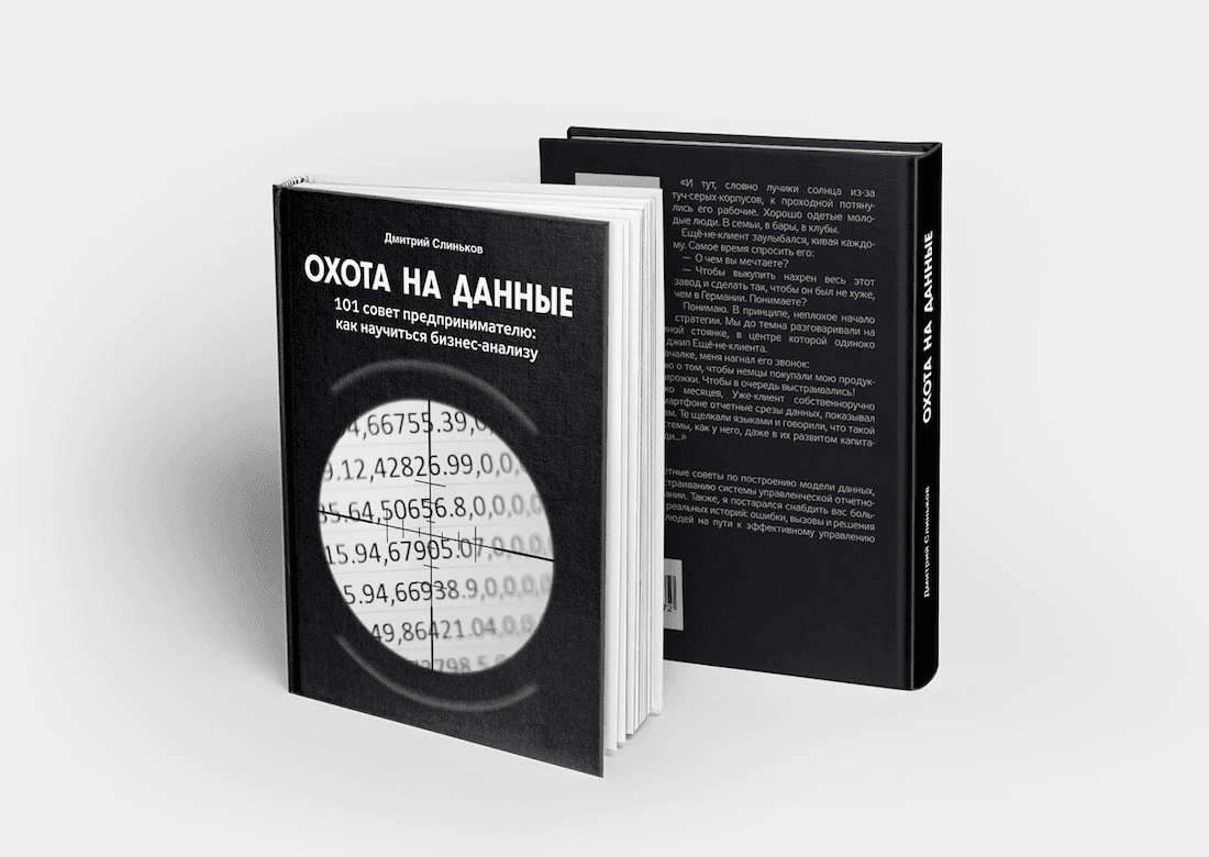 Мокап книги «Охота на данные»
